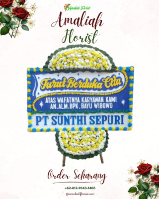 Papan Bunga Duka di Panjangrejo