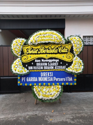 Papan Bunga Duka di Panjangrejo